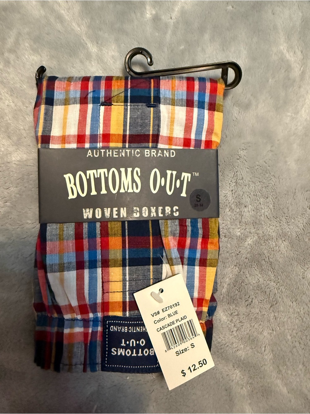 Bottoms O•U•T Men's Cascade Plaid Woven Boxers - Blue
